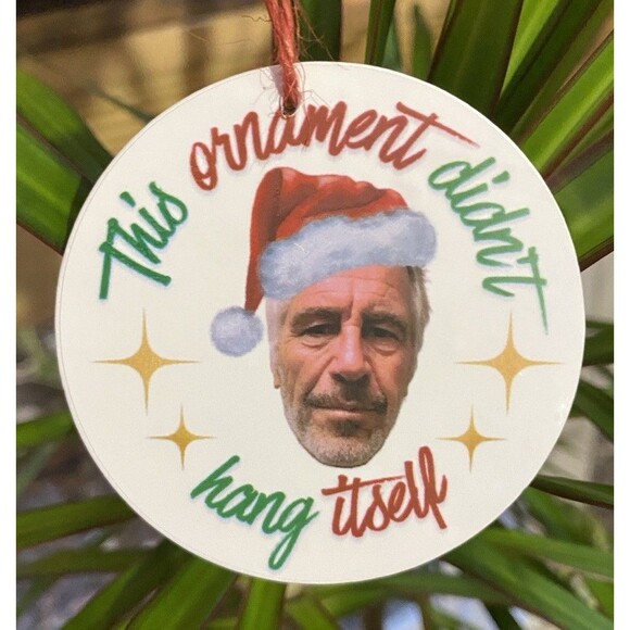 Jeffrey Epstein Ornament Didn’t Hang Itself Jeff Epstein - Picture 1 of 5